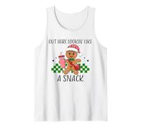 Out Here Looking Like A Snack Funny Gingerbread Christmas Débardeur
