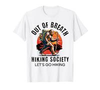 Out of Breath Hiking Society Funny Big Foot Hiker T-Shirt