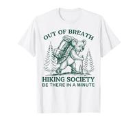 Out of Breath Hiking Society Funny Koala Hiking Society T-Shirt