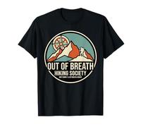 Out of Breath Hiking Society Humour Randonnée T-Shirt