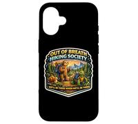 Out of Breath Hiking Society Paresseux Tortue Escargot Randonnée Animal Coque pour iPhone 16
