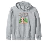 Out of Breath Hiking Society Raccoon Funny Randonnée Trail Sweat à Capuche