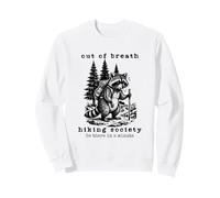 Out of Breath Society Randonnée drôle Raton Laveur Vintage Sweatshirt