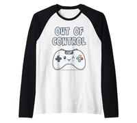 Out of Control Kawaii Silly Controller Jeu vidéo Gamer Manche Raglan