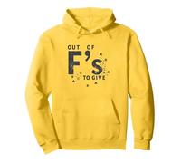 Out of Fs to Give Sassy Attitude Déclaration Sweat à Capuche, Unisexe pour Adultes, Citron, L