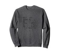 Out of Fs to Give Sassy Attitude Déclaration Sweatshirt, Unisexe pour Adultes, Chiné Foncé, XL