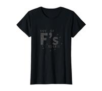 Out of Fs to Give Sassy Attitude Déclaration T-Shirt, Femme, Noir, XL