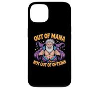Out of Mana Not Out of Options Fantasy Wizard Blague Coque pour iPhone 13