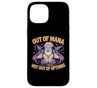 Out of Mana Not Out of Options Fantasy Wizard Blague Coque pour iPhone 15