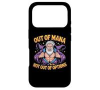 Out of Mana Not Out of Options Fantasy Wizard Blague Coque pour iPhone 17 Pro