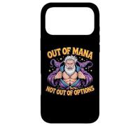Out of Mana Not Out of Options Fantasy Wizard Blague Coque pour iPhone 17 Pro Max