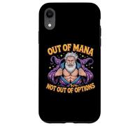 Out of Mana Not Out of Options Fantasy Wizard Blague Coque pour iPhone XR