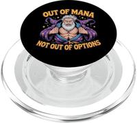Out of Mana Not Out of Options Fantasy Wizard Blague PopSockets PopGrip pour MagSafe