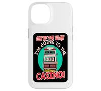 Out of My Way Going to Casino Gift Slot Machine à Jouer Coque pour iPhone 14