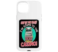 Out of My Way Going to Casino Gift Slot Machine à Jouer Coque pour iPhone 15 Plus