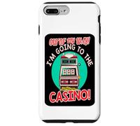 Out of My Way Going to Casino Gift Slot Machine à Jouer Coque pour iPhone 7 Plus/8 Plus