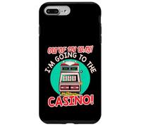 Out of My Way Going to Casino Gift Slot Machine à Jouer Coque pour iPhone 7 Plus/8 Plus