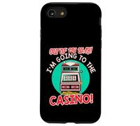 Out of My Way Going to Casino Gift Slot Machine à Jouer Coque pour iPhone SE (2020) / 7/8