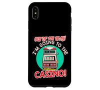 Out of My Way Going to Casino Gift Slot Machine à Jouer Coque pour iPhone XS Max