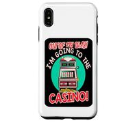 Out of My Way Going to Casino Gift Slot Machine à Jouer Coque pour iPhone XS Max