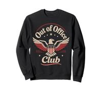 Out of Office Eagle Patriotic USA Freedom Humour Sweatshirt