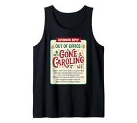 Out of Office : Gone Caroling Holiday Cheer Festive Christmas Débardeur