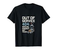Out of Service Funny Tech Robot Low Batt Design T-Shirt