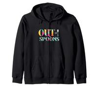 Out of Spoons Cuillère Amusante Théorie des Maladies chroniques Dépression Sweat à Capuche