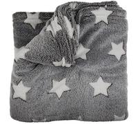 Out of the blue 190176 Plaid, Polyester, Gris, 33 x 9 x 33,5 cm