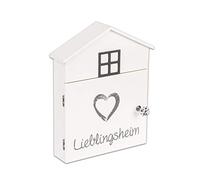 Out of the blue Armoire à clés en Bois, Blanc, 24 x 6 x 29,5 cm