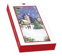 Out Of The Blue - Carte de Noël "Winter Walk" Pack de 12 SG22255 (Taille unique) (Blanc/Rouge)