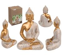 Out of The Blue Figurine décorative Bouddha, Environ 11 x 9 x 16,5 cm, en polyrésine, dans Un Coffret Cadeau