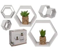 Out of the blue Lot de 2 étagères murales Blanches 6 carrés