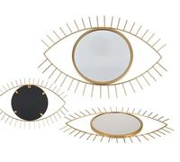 Out of the blue Miroir en métal doré, œil, Environ 34 x 1 x 22,5 cm