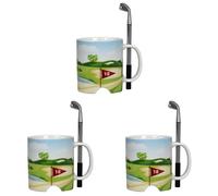 Out of the blue Mug Terrain de Golf avec Stylo et Balle (Lot de 3)