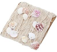 Out of the blue Objet de Décoration/Filet de Pêche avec Coquillages Accrochés/Dimensions : 100 x 200 cm