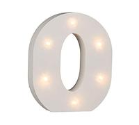 Out of the blue OOTB Lettre O en bois, avec LED