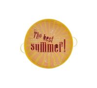 OUT OF THE BLUE Plateau Rond en métal Déco vintage Jaune - 6 x 31 x 31 cm