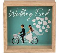 Out of the blue Tirelire en Bois/Collecte pour Un Mariage Wedding Fund/Dimensions: 20 x 20 cm