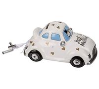 Out of the blue Tirelire Voiture de Mariage en Céramique avec Serrure/Dimensions : 8 x 14,5 x 6,5 cm
