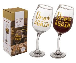 Out of the blue Verre à vin flottant II de 420 ml, environ 8,5 x 22,5 cm, dans un coffret cadeau