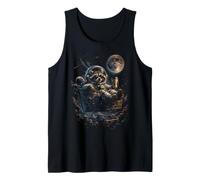Out of This World Astronaute Raccoon Space Coffee Graphic Débardeur