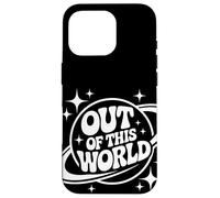 Out Of This World Groovy Funny Planet Space Geek Astronomy Coque pour iPhone 16 Pro