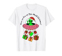 Out of This World T-Shirt de Noël UFO Beaming Presents T-Shirt