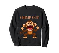 Out Screaming Singe, Chimpanzé ou Chimpanzés. Sweatshirt