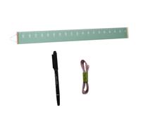 Outanaya 1 Set de Tableau de Mesure Taille à Suspendre pour Garçon et Filles, Règle de Croissance Murale Facile à Accrocher en Toile et Bois, Décoration Unique pour Maternelles