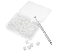 Outanaya 1 Set Mini Blocs Éponges à Ongles Outil à Éponger en Acier Inoxydable pour Manucure Précision et Application Uniforme pour Nail Art Design Débutants et Professionnels