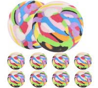 Outanaya 10 Balles de Golf D'entraînement en Eva Recyclé, Résistantes à l'usure, Couleur Vive, Pack Pratique pour Améliorer la Puissance Précision la Maison Stade