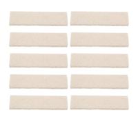 Outanaya 10 Pièces Plaquettes de Frein en Feutre pour Vélo D'appartement, Améliorent la Capacité de Freinage et Réduisent Le Bruit, Accessoires Beige pour Vélo Fitness