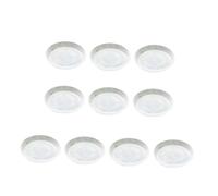 Outanaya 10pièces Plateau pour Pots De Fleurs Plastique Soucoupe pour Jardinière Charnue Balcon Protection Surface Égouttement Transparent